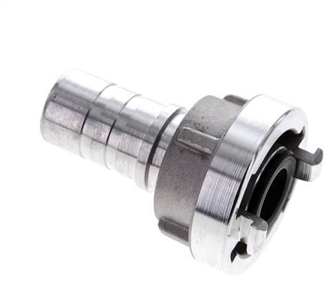 Acoplamiento Storz de aluminio forjado 25-D (31 mm) Pilar de manguera de 25 mm giratorio para conexión de abrazadera de seguridad