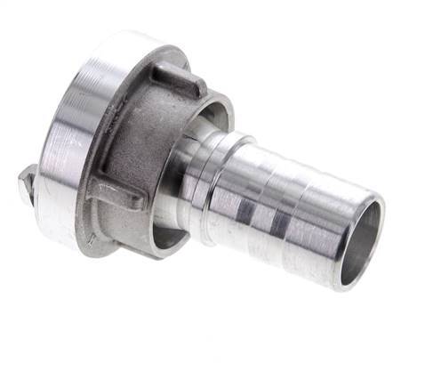 Acoplamiento Storz de aluminio forjado 25-D (31 mm) Pilar de manguera de 25 mm giratorio para conexión de abrazadera de seguridad