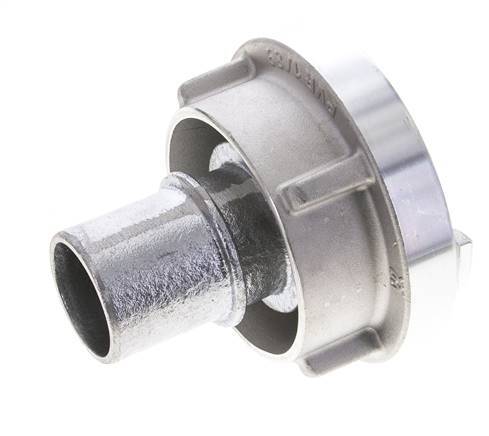 Acoplamiento Storz de aluminio forjado 52-C (66 mm) Pilar de manguera de 38 mm giratorio para conexión de abrazadera de seguridad