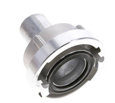 Acoplamiento Storz de aluminio forjado 52-C (66 mm) Pilar de manguera de 38 mm giratorio para conexión de abrazadera de seguridad