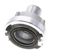 Acoplamiento Storz de aluminio forjado 52-C (66 mm) Pilar de manguera de 38 mm giratorio para conexión de abrazadera de seguridad
