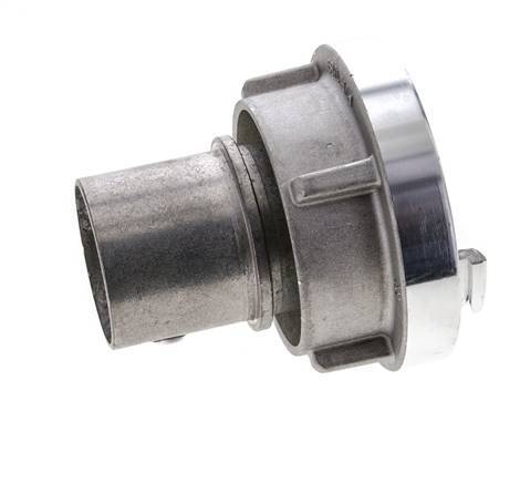 Acoplamiento Storz de aluminio forjado 52-C (66 mm) Pilar de manguera de 50 mm giratorio para conexión de abrazadera de seguridad