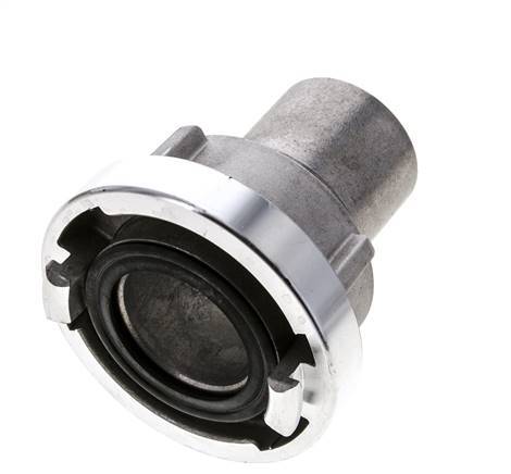 Acoplamiento Storz de aluminio forjado 52-C (66 mm) Pilar de manguera de 50 mm giratorio para conexión de abrazadera de seguridad