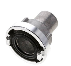 Acoplamiento Storz de aluminio forjado 52-C (66 mm) Pilar de manguera de 50 mm giratorio para conexión de abrazadera de seguridad