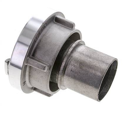 Acoplamiento Storz de aluminio forjado 52-C (66 mm) Pilar de manguera de 50 mm giratorio para conexión de abrazadera de seguridad