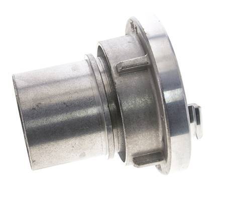 Acoplamiento Storz de aluminio forjado 75-B (89 mm) Pilar de manguera giratorio para conexión de abrazadera de seguridad