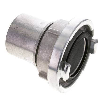 Acoplamiento Storz de aluminio forjado 75-B (89 mm) Pilar de manguera giratorio para conexión de abrazadera de seguridad