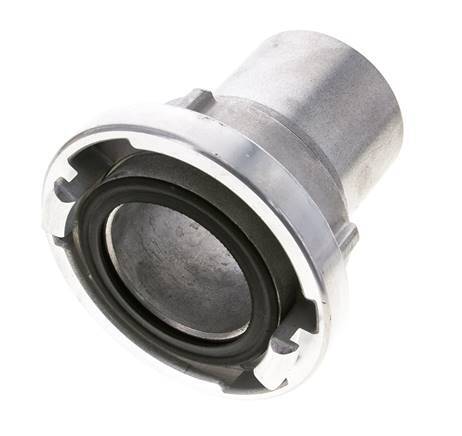 Acoplamiento Storz de aluminio forjado 75-B (89 mm) Pilar de manguera giratorio para conexión de abrazadera de seguridad