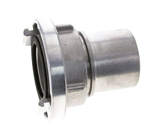 Acoplamiento Storz de aluminio forjado 75-B (89 mm) Pilar de manguera giratorio para conexión de abrazadera de seguridad