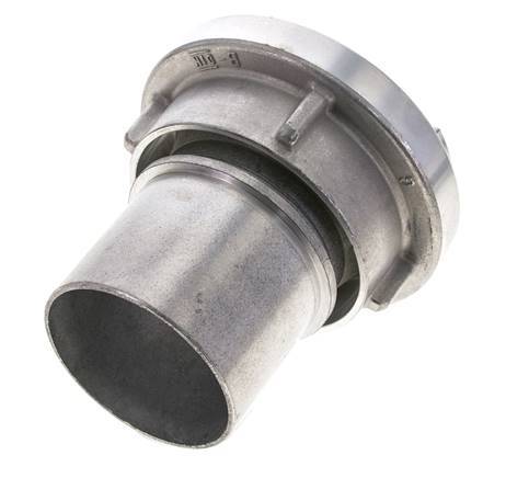 Acoplamiento Storz de aluminio forjado 75-B (89 mm) Pilar de manguera giratorio para conexión de abrazadera de seguridad