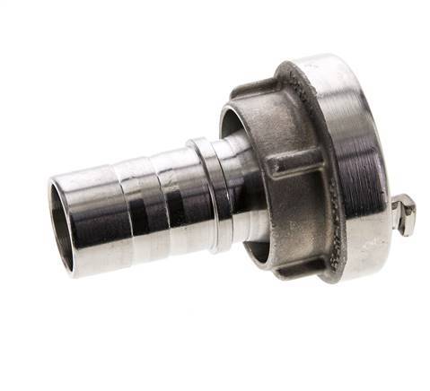 acoplamiento Storz de acero inoxidable 25-D (31 mm) Pilar de manguera giratorio para conexión de abrazadera de seguridad