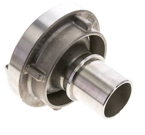 acoplamiento Storz de acero inoxidable 52-C (66 mm) Pilar de manguera de 38 mm giratorio para conexión de abrazadera de seguridad