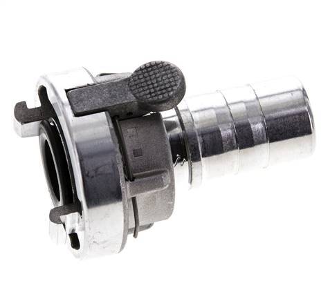 Acoplamiento Storz de aluminio forjado 25-D (31 mm) Pilar de manguera de 25 mm giratorio con bloqueo para conexión de abrazadera de seguridad