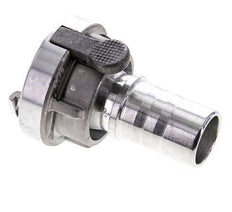 Acoplamiento Storz de aluminio forjado 25-D (31 mm) Pilar de manguera de 25 mm giratorio con bloqueo para conexión de abrazadera de seguridad