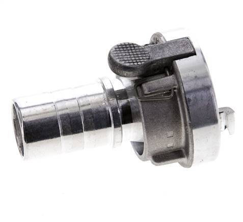 Acoplamiento Storz de aluminio forjado 25-D (31 mm) Pilar de manguera de 25 mm giratorio con bloqueo para conexión de abrazadera de seguridad