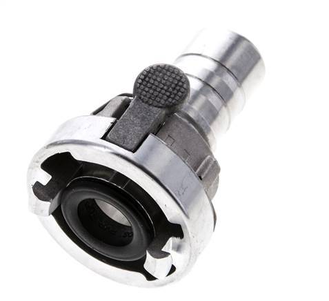 Acoplamiento Storz de aluminio forjado 25-D (31 mm) Pilar de manguera de 25 mm giratorio con bloqueo para conexión de abrazadera de seguridad