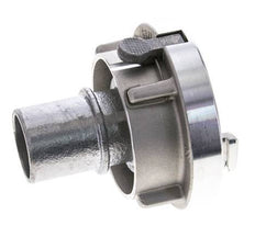 Acoplamiento Storz de aluminio forjado 52-C (66 mm) Pilar de manguera de 38 mm giratorio con bloqueo para conexión de abrazadera de seguridad