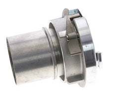 Acoplamiento Storz de aluminio forjado 75-B (89 mm) Pilar de manguera de 75 mm giratorio con bloqueo para conexión de abrazadera de seguridad