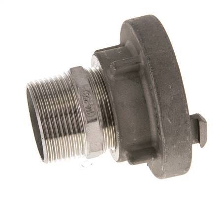 acoplamiento Storz de acero inoxidable de 38 (51 mm) G 1 1/4'' rosca macho