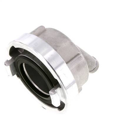 Acoplamiento Storz de aluminio forjado 52-C (66 mm) Pilar de manguera de 19 mm Giratorio 50 grados