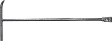 Llave de control para hidrantes de suelo (DIN 3223 C) Acero