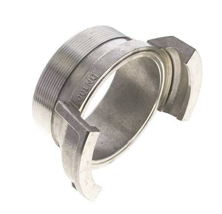 Guillemin DN 100 Acoplamiento de aluminio G 4'' rosca macho sin cierre