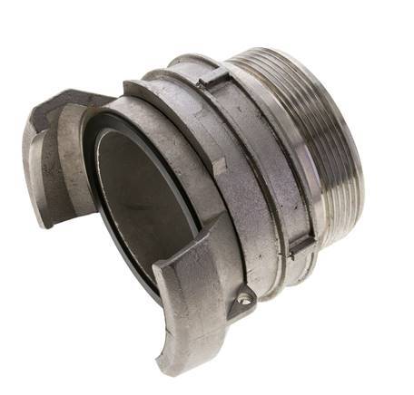 Guillemin DN 65 Acoplamiento de acero inoxidable G 2 1/2'' rosca macho con cierre