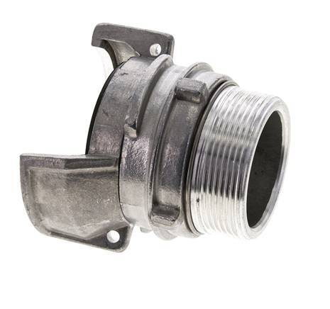 Guillemin DN 50 Acoplamiento de aluminio G 2'' rosca macho con cierre