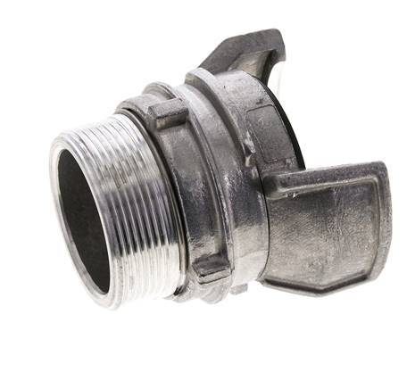 Guillemin DN 50 Acoplamiento de aluminio G 2'' rosca macho con cierre