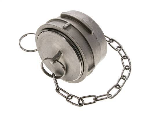Guillemin DN 50 Tapa de acoplamiento de acero inoxidable con cerradura