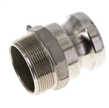 Acoplamiento de acero inoxidable Camlock DN 140 (6'') Rosca NPT macho de 6'' Tipo F MIL-C-27487