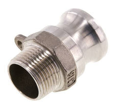 Acoplamiento de acero inoxidable Camlock DN 20 (3/4'') Rosca NPT macho de 3/4'' Tipo F MIL-C-27487