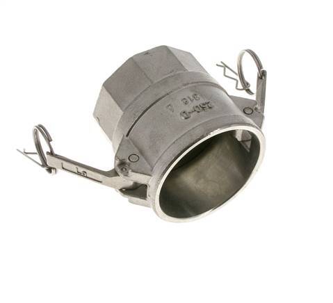 Acoplamiento de acero inoxidable Camlock DN 60 (2 1/2'') Rosca NPT hembra de 2 1/2'' Tipo D MIL-C-27487
