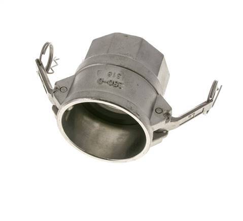 Acoplamiento de acero inoxidable Camlock DN 60 (2 1/2'') Rosca NPT hembra de 2 1/2'' Tipo D MIL-C-27487