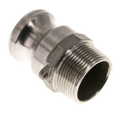 Acoplamiento de acero inoxidable Camlock DN 32 (1 1/4'') Rosca NPT macho de 1 1/4'' Tipo F MIL-C-27487