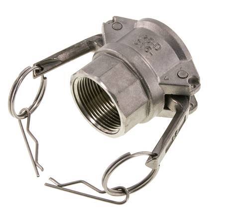 Acoplamiento de acero inoxidable Camlock DN 32 (1 1/4'') 1 1/4'' Hembra NPT Tipo D MIL-C-27487