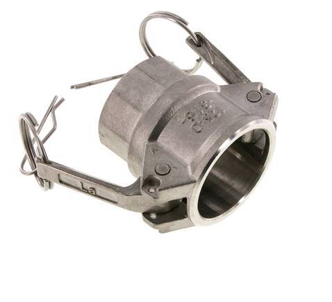 Acoplamiento de acero inoxidable Camlock DN 32 (1 1/4'') 1 1/4'' Hembra NPT Tipo D MIL-C-27487