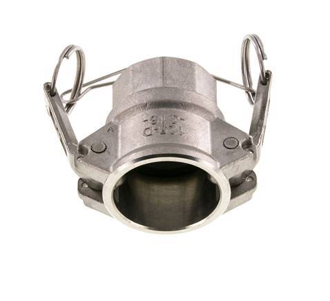 Acoplamiento de acero inoxidable Camlock DN 32 (1 1/4'') 1 1/4'' Hembra NPT Tipo D MIL-C-27487