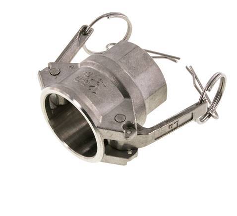 Acoplamiento de acero inoxidable Camlock DN 32 (1 1/4'') 1 1/4'' Hembra NPT Tipo D MIL-C-27487