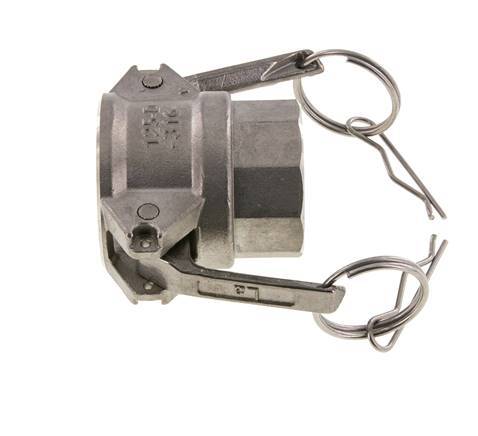 Acoplamiento de acero inoxidable Camlock DN 32 (1 1/4'') 1 1/4'' Hembra NPT Tipo D MIL-C-27487
