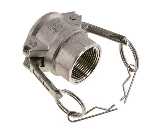 Acoplamiento de acero inoxidable Camlock DN 32 (1 1/4'') 1 1/4'' Hembra NPT Tipo D MIL-C-27487