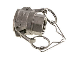 Acoplamiento de acero inoxidable Camlock DN 25 (1'') Rosca NPT hembra de 1'' Tipo D MIL-C-27487