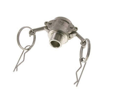 Acoplamiento de acero inoxidable Camlock DN 15 (1/2'') Rosca NPT macho de 2 1/2'' Tipo B MIL-C-27487