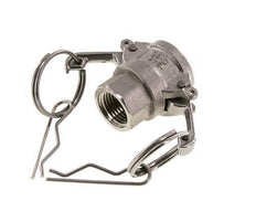 Acoplamiento de acero inoxidable Camlock DN 15 (1/2'') Rosca NPT hembra de 1/2'' Tipo D MIL-C-27487