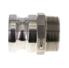 Acoplamiento de acero inoxidable Camlock DN 50 (2'') Rosca NPT macho de 2'' Tipo F MIL-C-27487