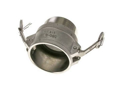Acoplamiento de acero inoxidable Camlock DN 60 (2 1/2'') Rosca NPT macho de 2 1/2'' Tipo B MIL-C-27487