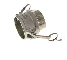 Acoplamiento de acero inoxidable Camlock DN 60 (2 1/2'') Rosca NPT macho de 2 1/2'' Tipo B MIL-C-27487