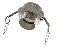 Acoplamiento de acero inoxidable Camlock DN 60 (2 1/2'') Rosca NPT macho de 2 1/2'' Tipo B MIL-C-27487