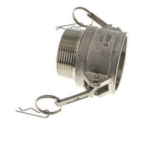 Acoplamiento de acero inoxidable Camlock DN 60 (2 1/2'') Rosca NPT macho de 2 1/2'' Tipo B MIL-C-27487
