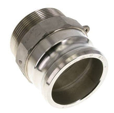 Acoplamiento de acero inoxidable Camlock DN 75 (3'') Rosca NPT macho de 3'' Tipo F MIL-C-27487